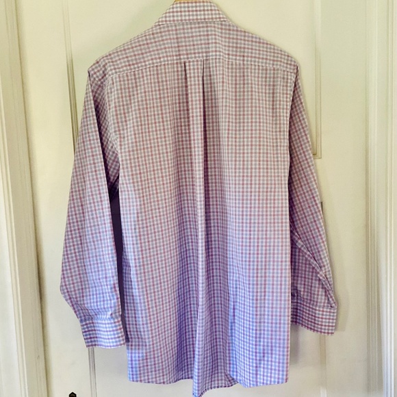 Lot of 2 Stafford’s EASY CARE BROADCLOTH FITTED PLAID Dress Shirts 15.5 32-33 - Picture 8 of 14